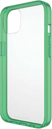 Zaščitni ovitek ClearCase, PanzerGlass za iPhone 13/14/15, prozoren z zelenim robom, antibakterijski, Military Grade