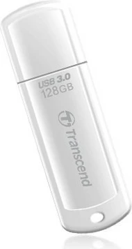 USB ključek 128 GB, USB 3.1, bel — Transcend JetFlash 730
