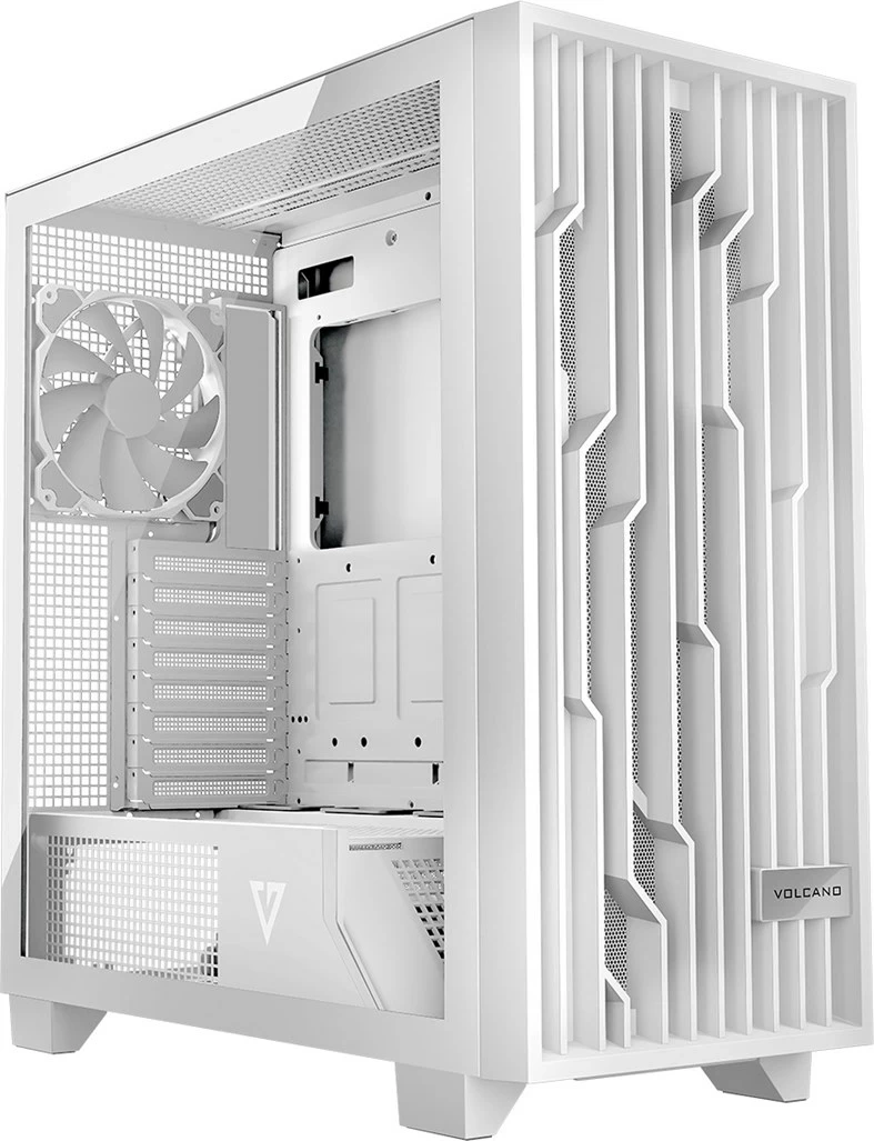 Ohišje z ARGB osvetlitvijo MODECOM VOLCANO PERUN APEX MIDI, belo