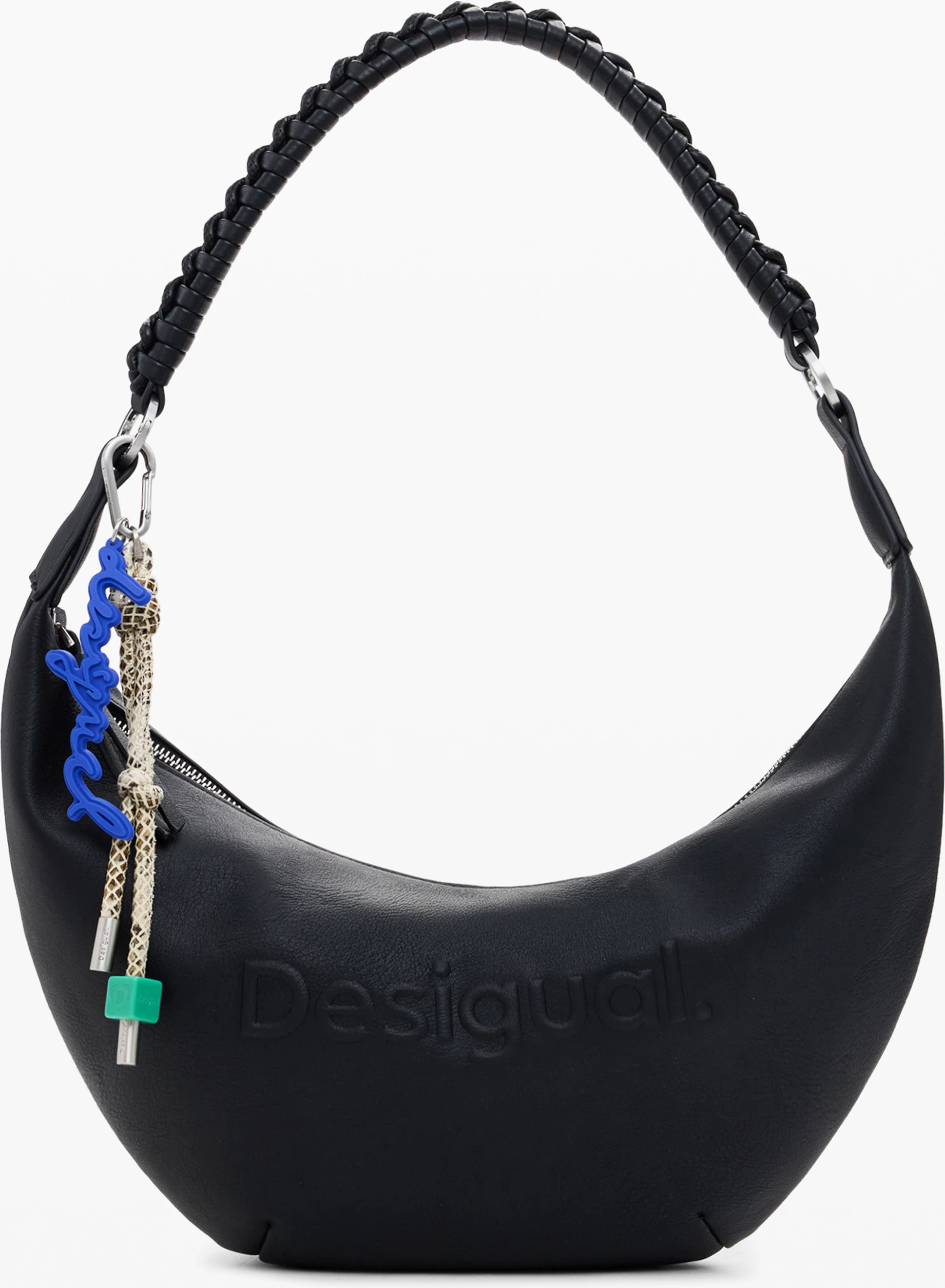 Torba za ženske DESIGUAL Half Logo Zante, črna