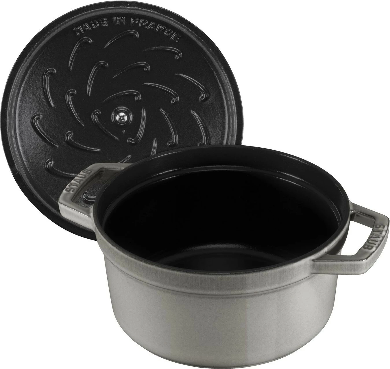 Okrogla litoželezna posoda Staub 40509-312-0, 5,25 L, grafitno siva