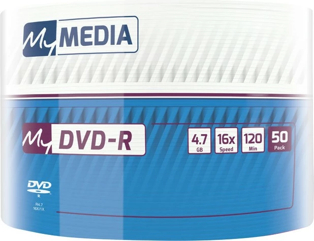 DVD-R 4,7 GB, 16x, 50 kosov, spindel, Verbatim My Media