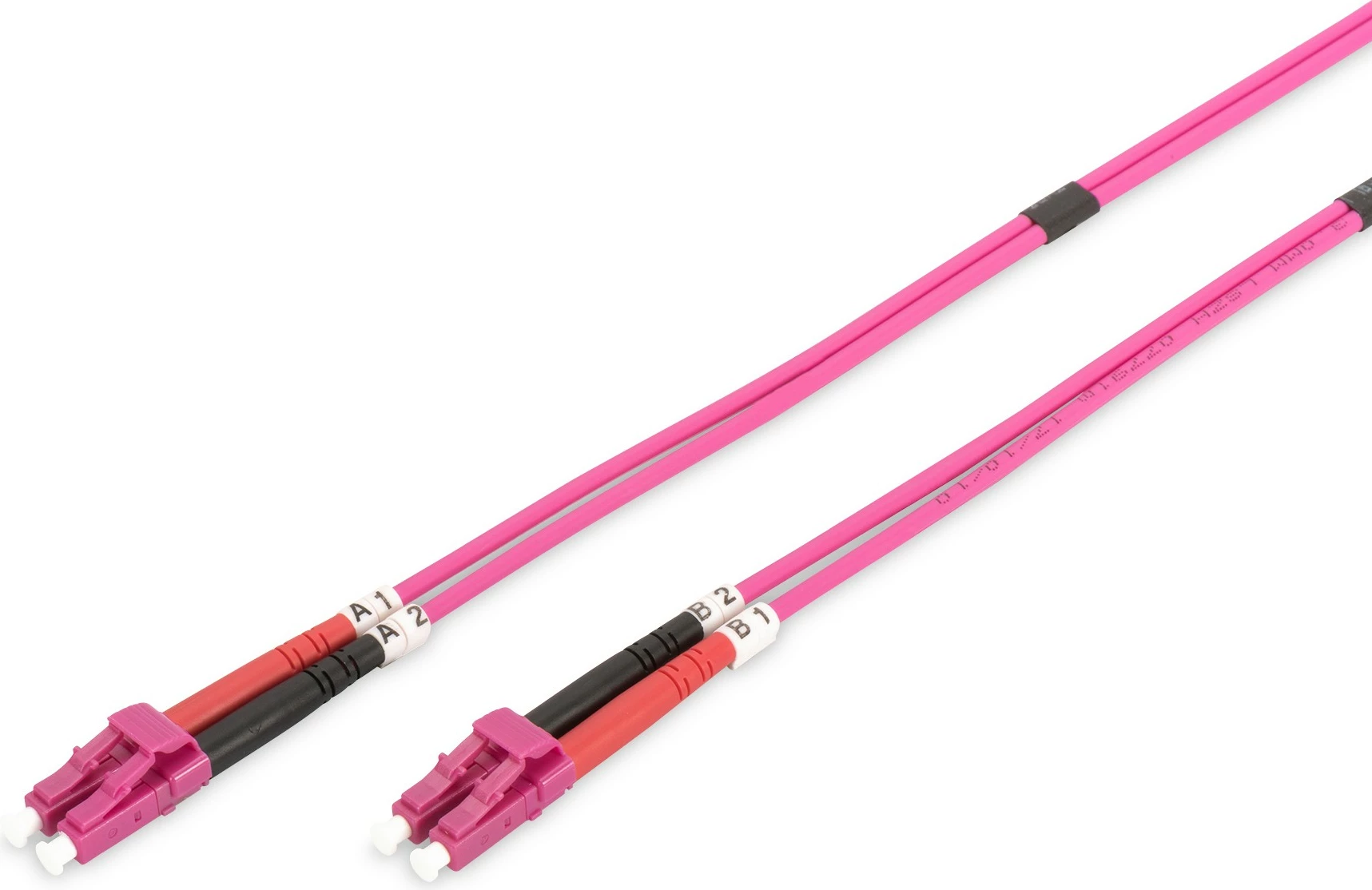 Multimodni optični kabel Digitus Fiber Optic Patchcord, OM4, LC/LC, 3 m, vijoličen
