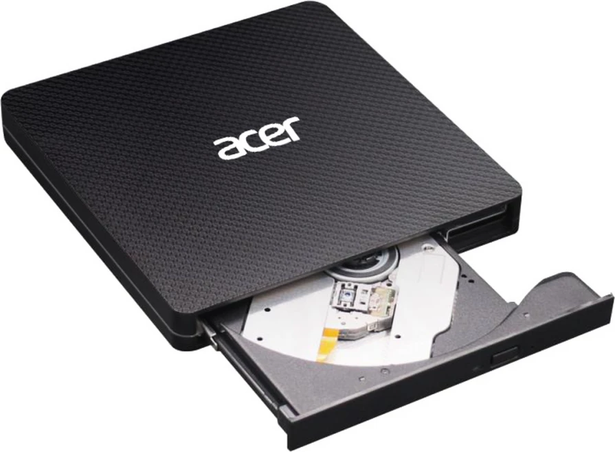 Zunanji DVD zapisovalnik, Acer AXD001 (GP.ODD11.001), USB, tanek, črn