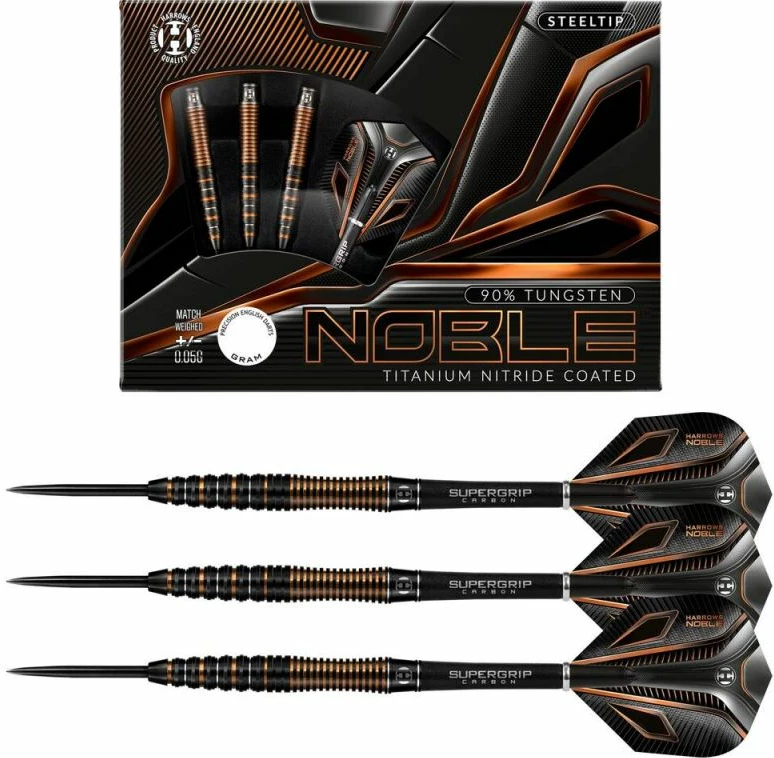 Darts puščice, Harrows Noble, unisex, črne