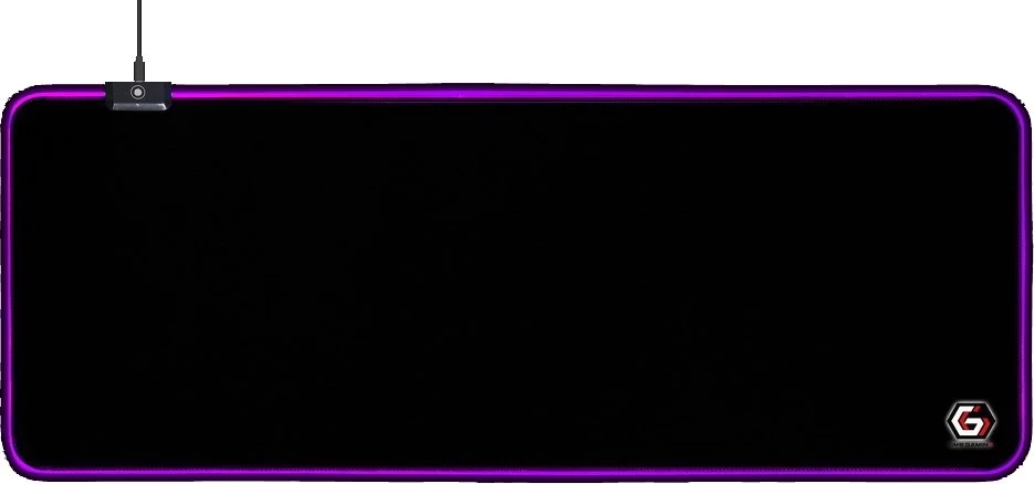 Mauspad Gembird MP-GAMELED-L, črn