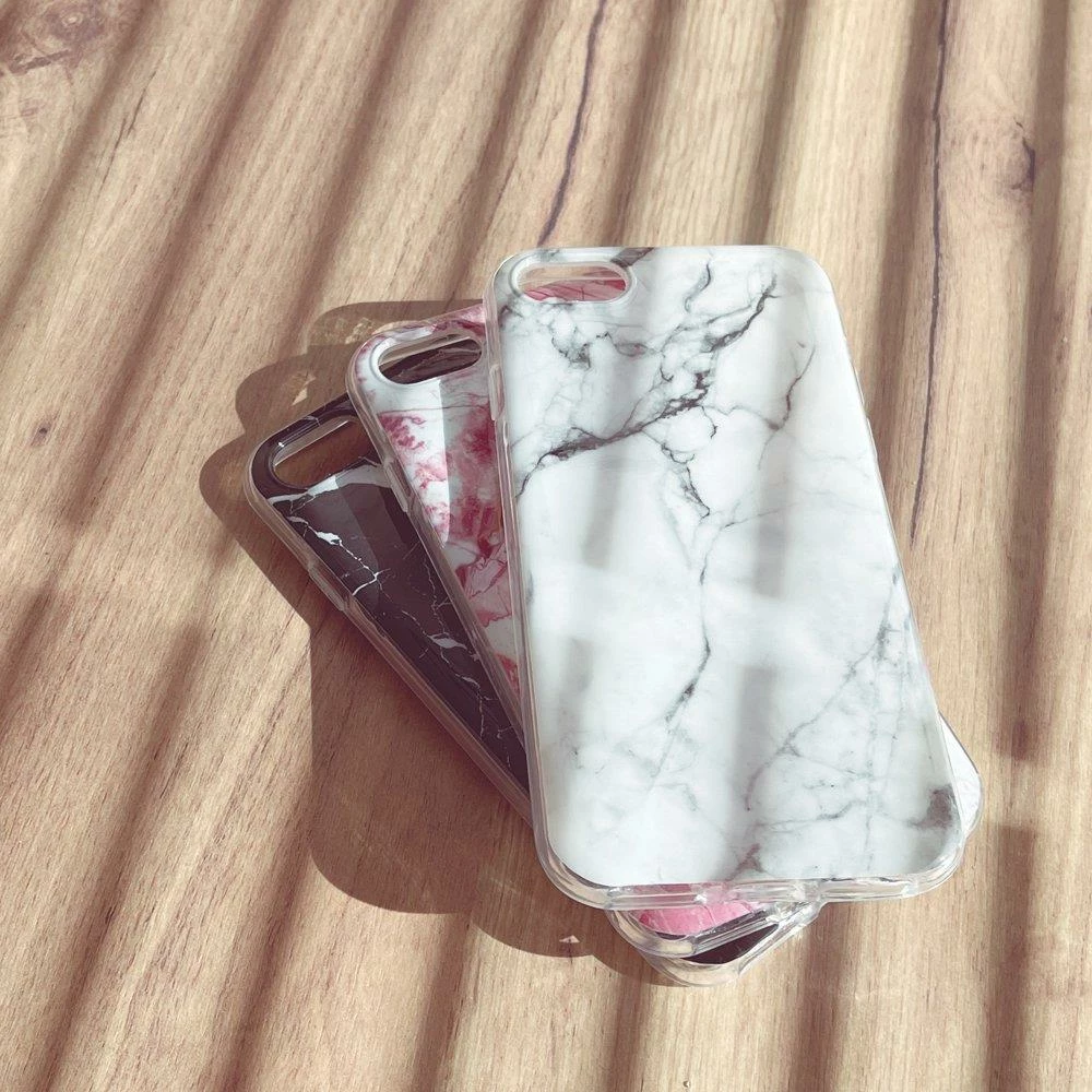 Ovitek za telefon Wozinsky Marble za Samsung Galaxy M51, TPU, črn