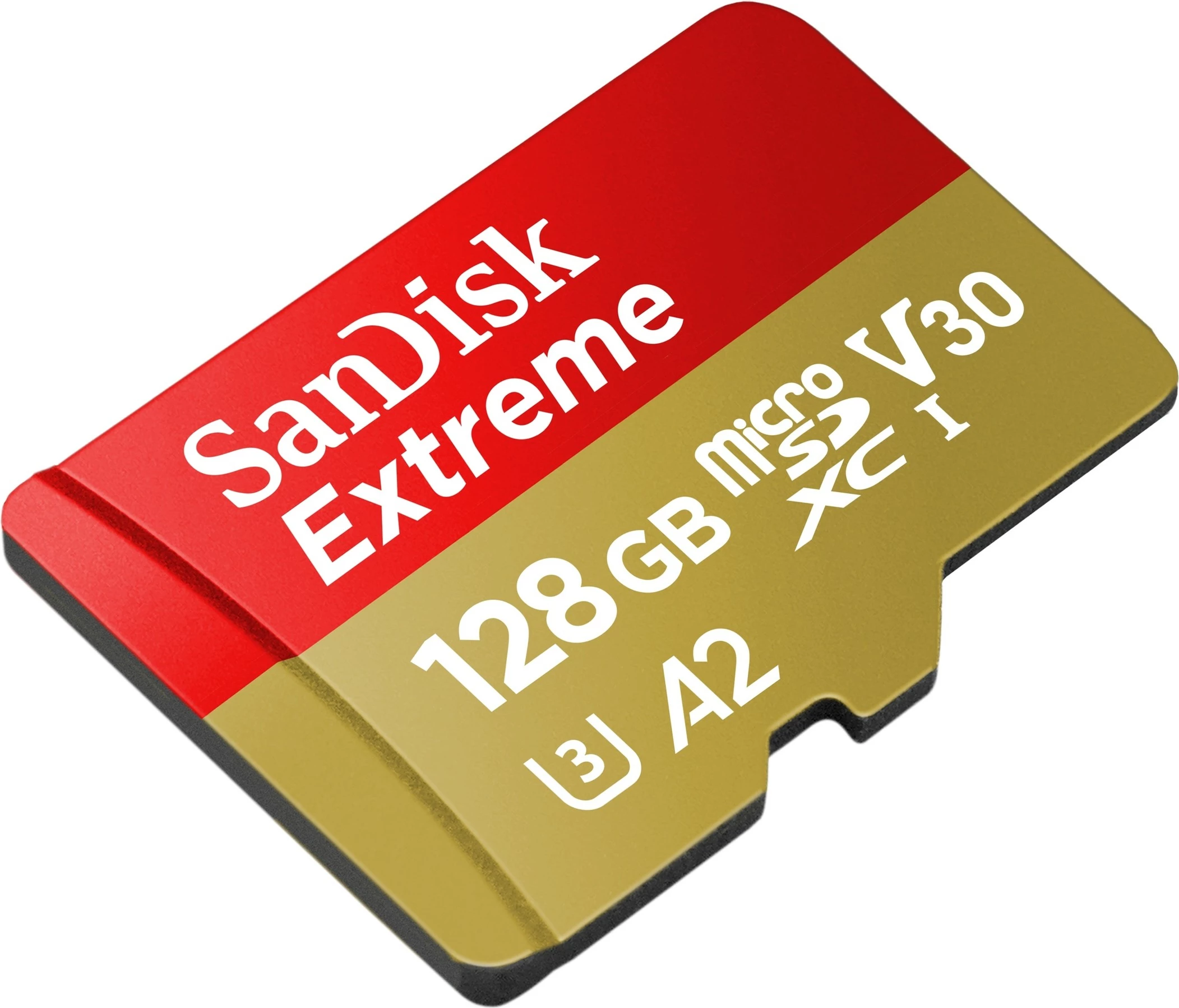 MicroSDXC kartica SanDisk Extreme, 128 GB, 160 MB/s, rdeče in zlato