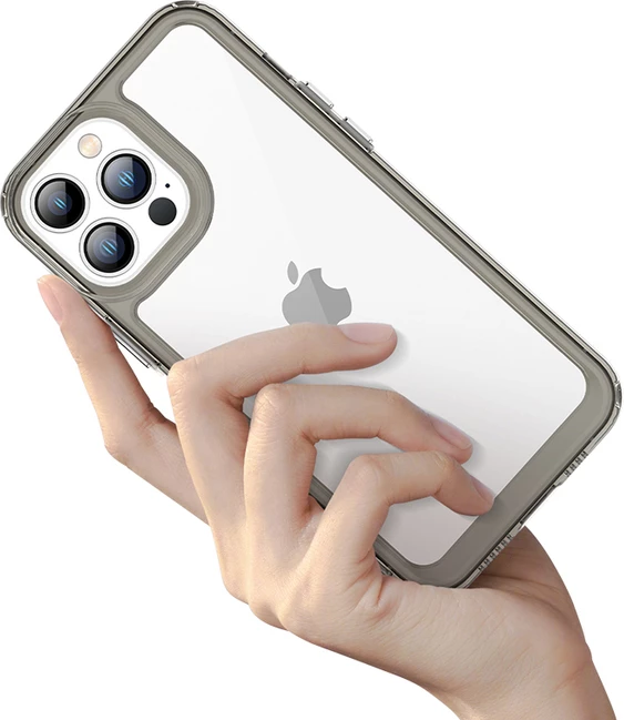 Zaščitna maska Hurtel Outer Space za iPhone 12 Pro Max, trda zadnja stran s tekočinsko okvirjem, modra