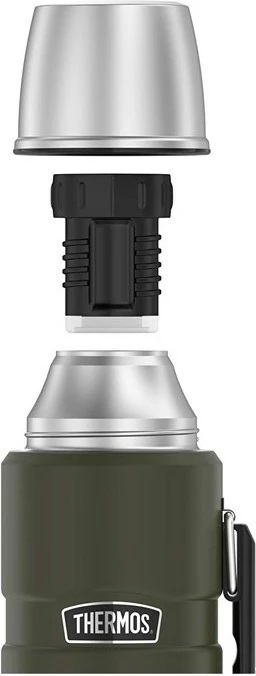 Termos 470 ml z držalom za skodelico, Thermos, army green