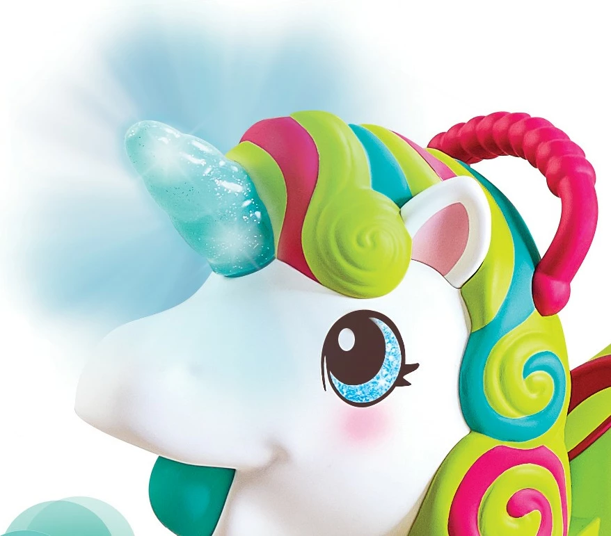 Igrača 3 v 1 (voziček za sedenje, guralica, igralni center) B-kids 150227018N, večbarven, enorog