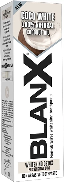 Zobna pasta z kokosovim oljem BlanX Coco White, 75 ml