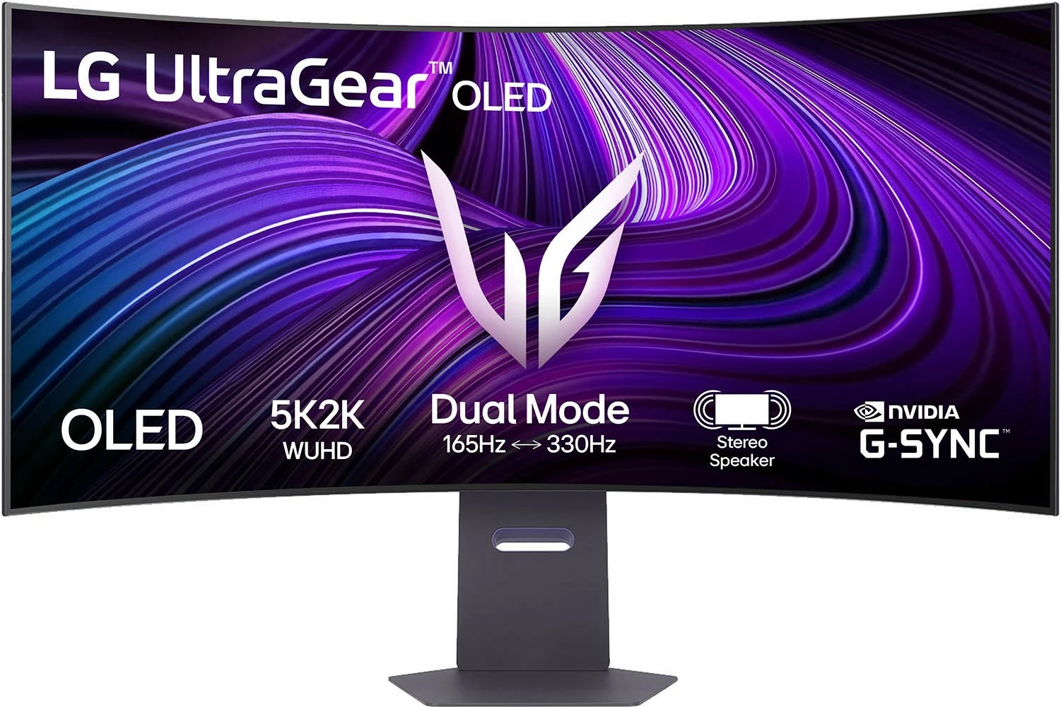 Monitor UltraGear OLED 45, 5K2K, 330 Hz, ukrivljen, črn — LG 45GX950A-B