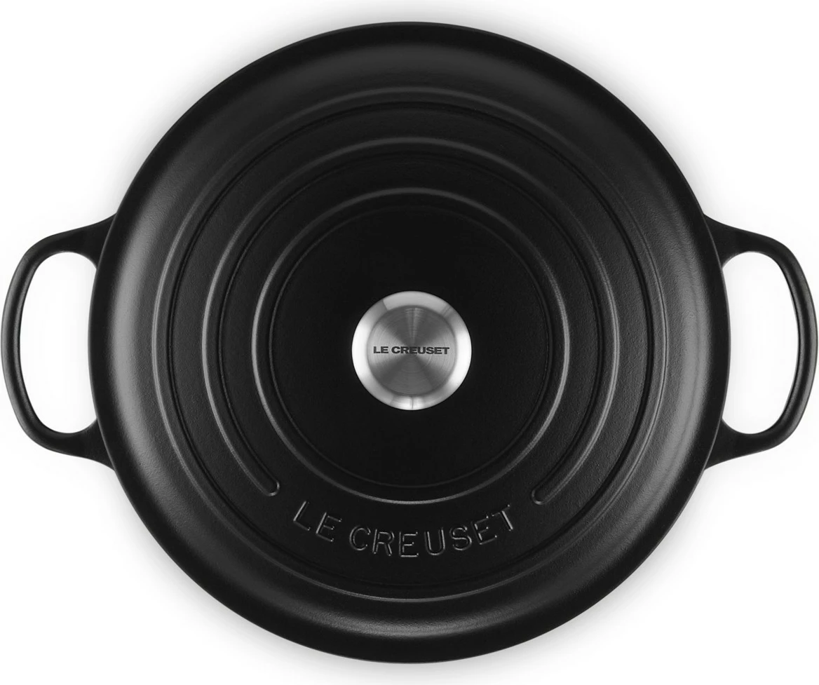 Gospodinjska posoda Le Creuset Signature 8,1 L, 30 cm, lito železo, črna
