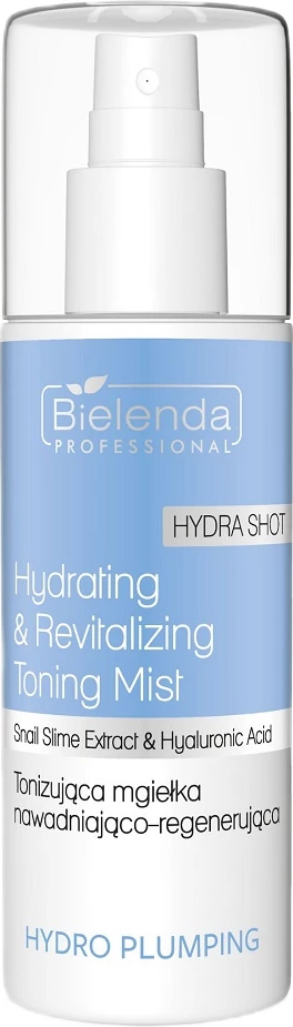 Hidratantni in tonizirajoči mist Bielenda Professional Hydro Plumping Tonifying Hydrating-Regenerating, 150 ml