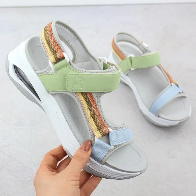 Sandali ženski, Rieker, večbarvni