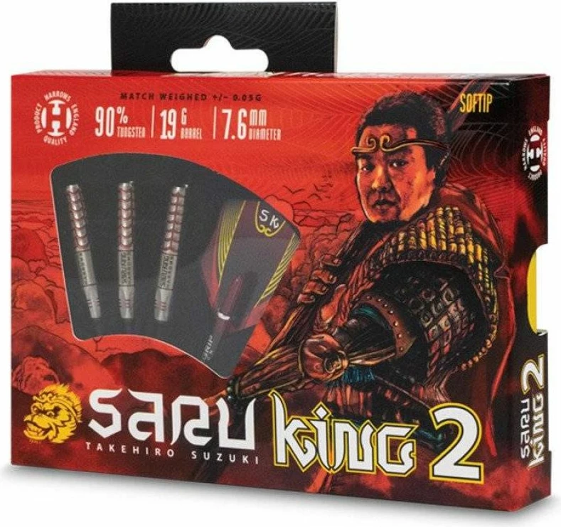 Šigele za darts Saru King 2, Harrows, za moške in ženske