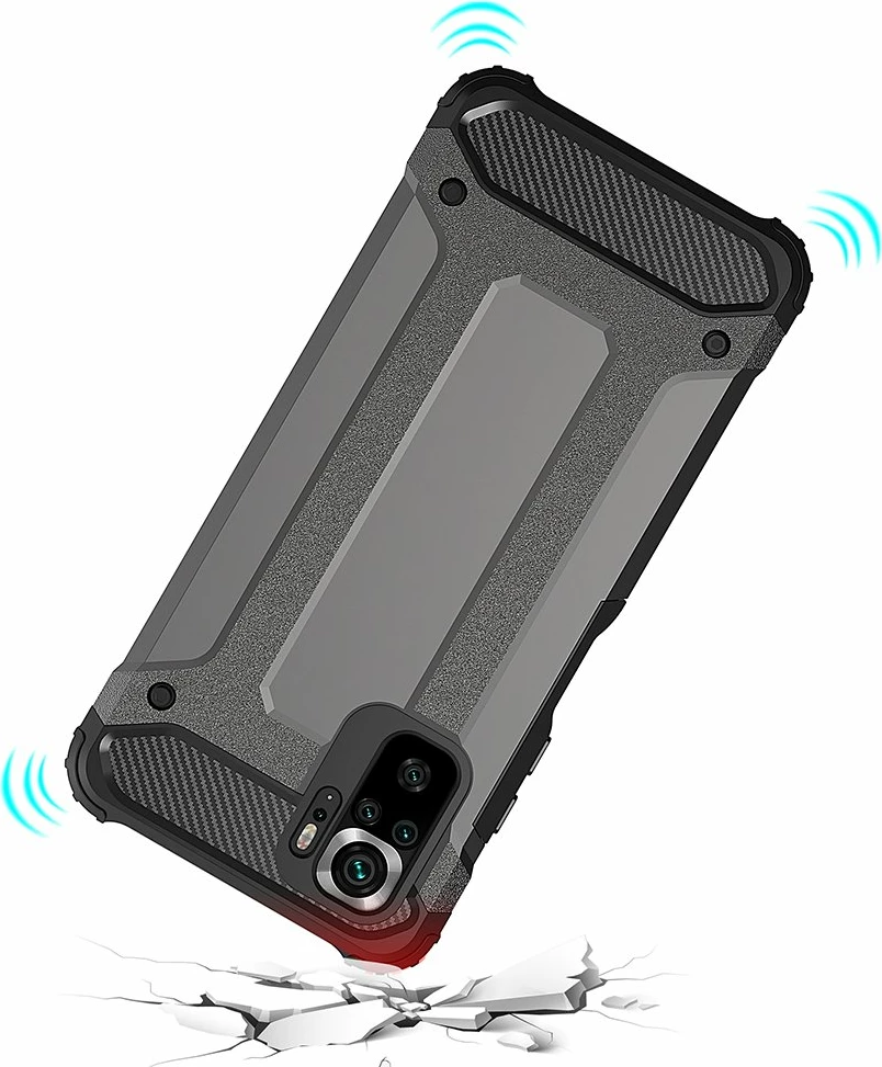 Hibridna zaščitna prevleka Hurtel za Xiaomi Redmi Note 11 Pro+ 5G / 11 Pro 5G / Mi 11i HyperCharge / Poco X4 NFC 5G, črna