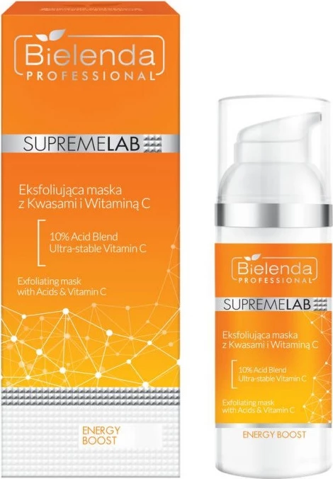 Eksfolacijska maska za ženske SupremeLab Energy Boost, Bielenda Professional, 50 g