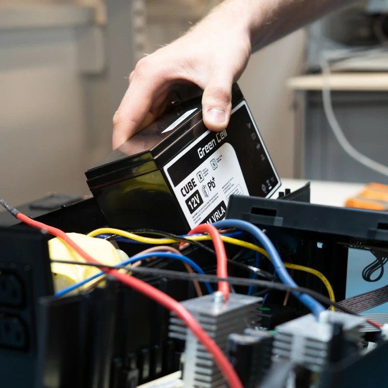 Baterija AGM VRLA, 6V 4,5Ah, IP54, Green Cell AGM6V4-5AH-J, črna