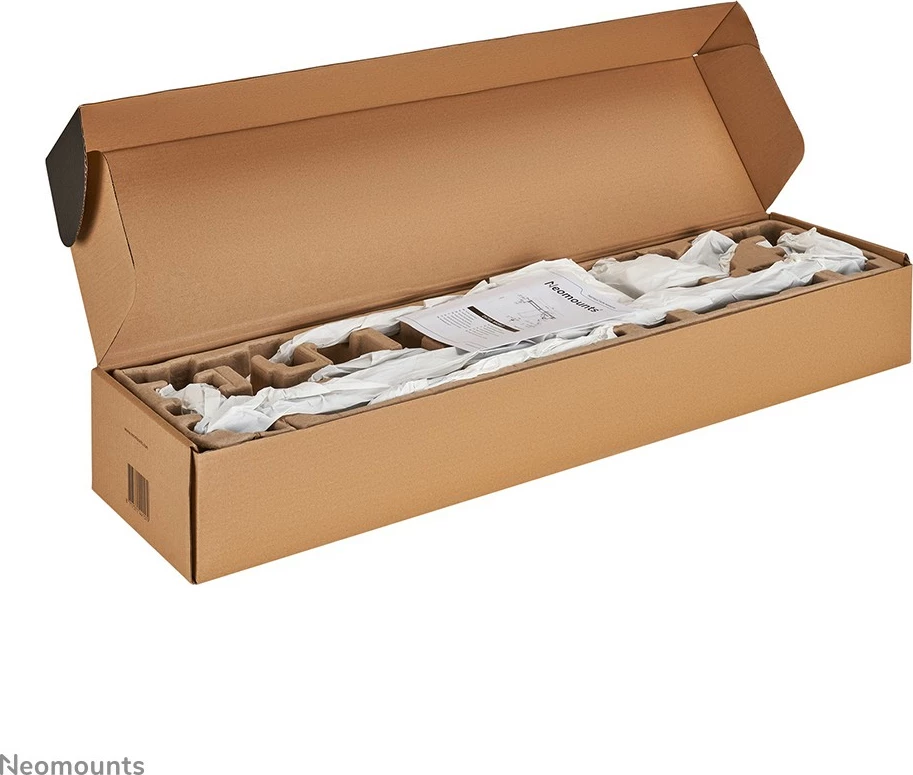 Kotični nosilec za monitor Neomounts DS75S-950BL2, s sponko/spremljevalnim prebojem, 8 kg, 17"-32", črn