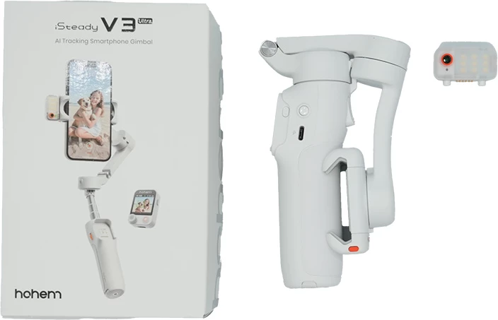 Gimbal za pametne telefone in kamere Hohem iSteady V3 Ultra, bel