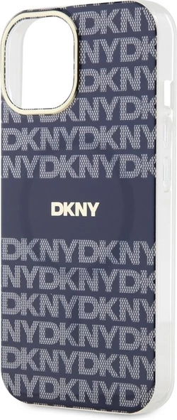 Ovitek za telefon IML Mono & Stripe MagSafe DKNY za iPhone 15/14/13, modra