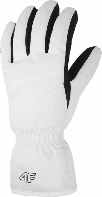 Smučarske rokavice, 4F FNK F106, bele