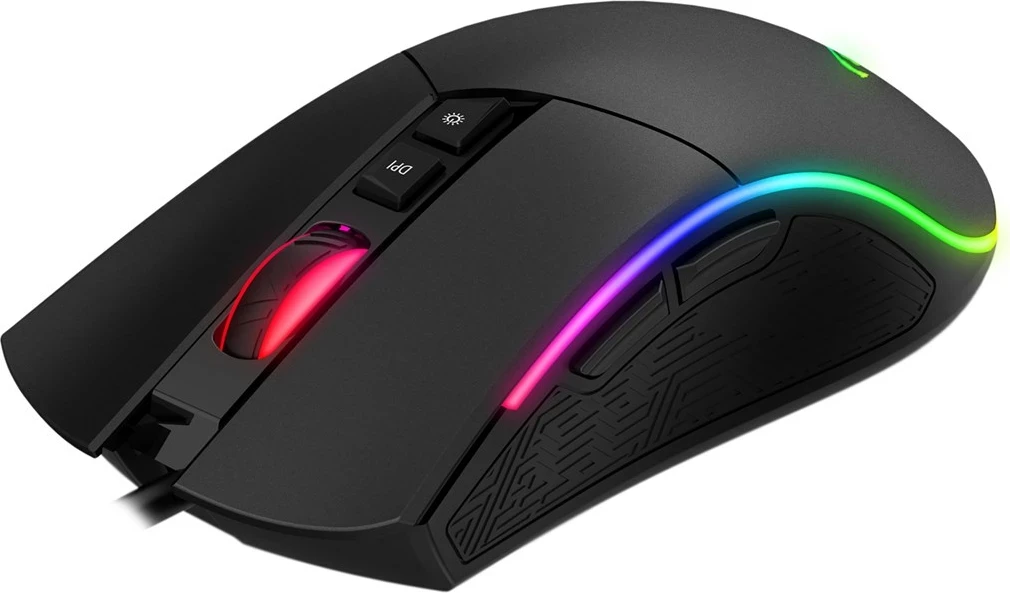 Optični igralni miš Havit MS1001S, USB, črno-siva
