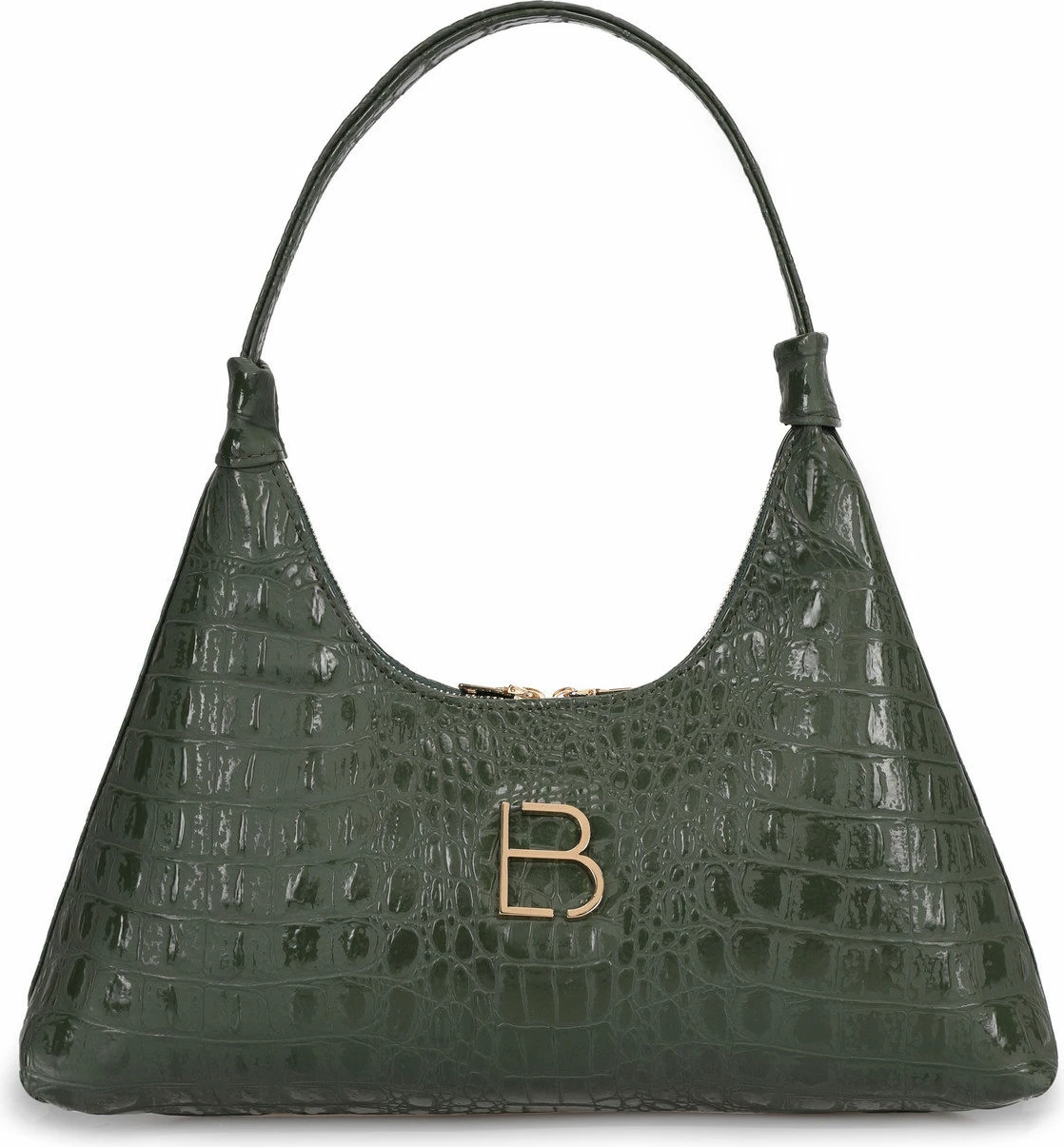 Torba za čez ramo, Lucky Bees model 505, zelena krokodil