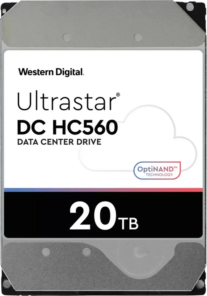 Trdi disk 20 TB, 7200 RPM, 512 MB, 3,5", Serial ATA Western Digital Ultrastar DC HC560