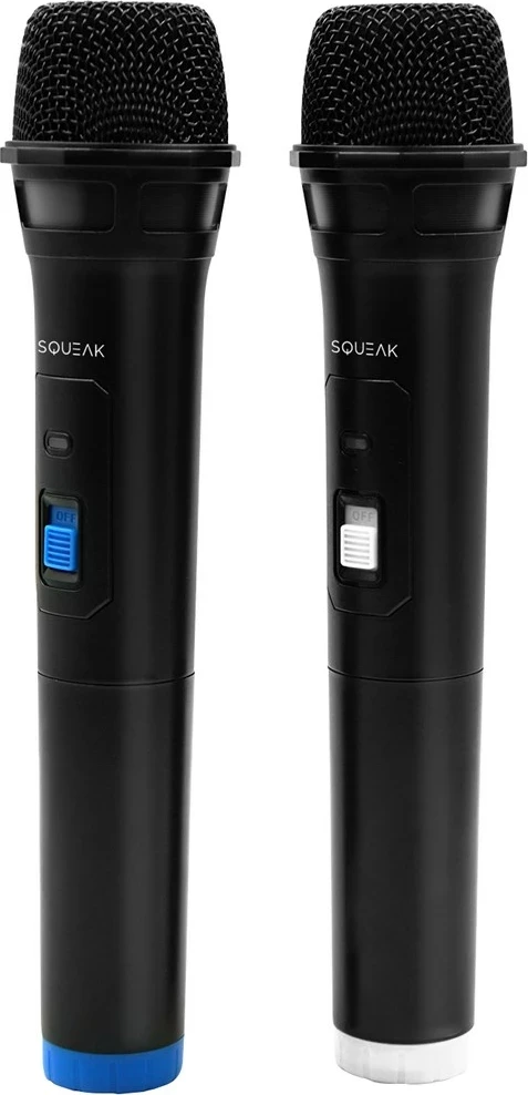 Karaoke mikrofon SQUEAK VocalDuo 2,4G SQ1007, komplet 2 kosa, črn