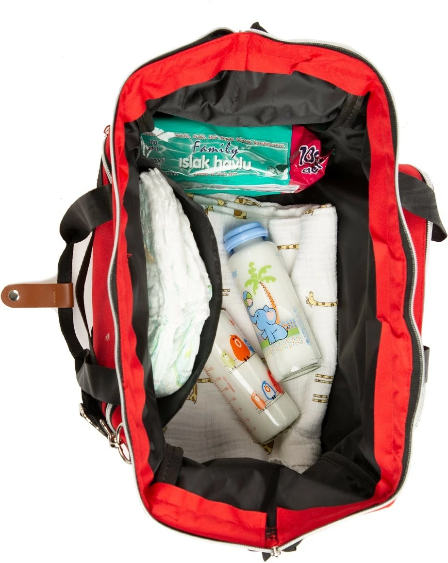 Torba za plenice Zoozie Bags, rdeča, 2154 - 32136