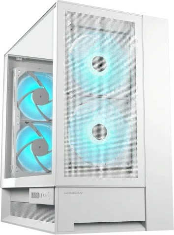 Računalniško ohišje midi tower, ARGB, belo, Cougar OmnyX