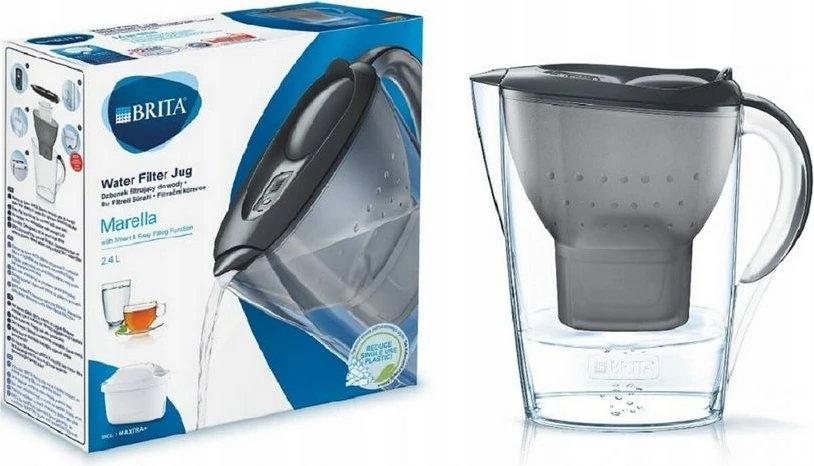 Filtrska vrč za vodo BRITA Marella, Maxtra Pro PP, 2,4 l, grafit