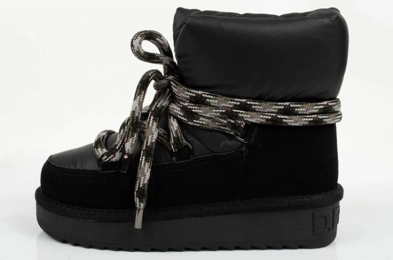 Elegantne ženske čevlje après-ski, D.Franklin, črni