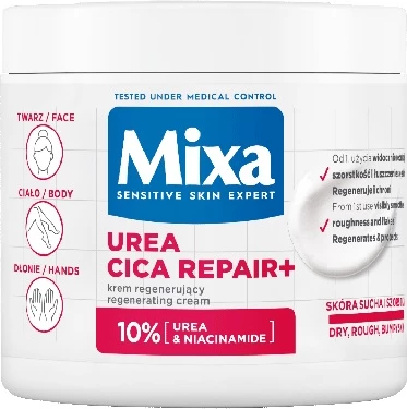 Regenerativna krema za obraz, roke in telo za ženske MIXA Urea Cica Repair+, 400 ml
