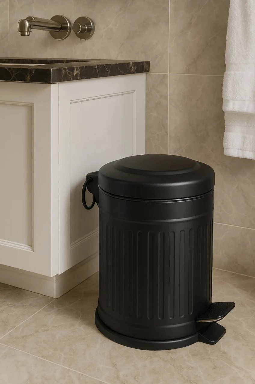 Metalska košara, črna, Hermia, d83