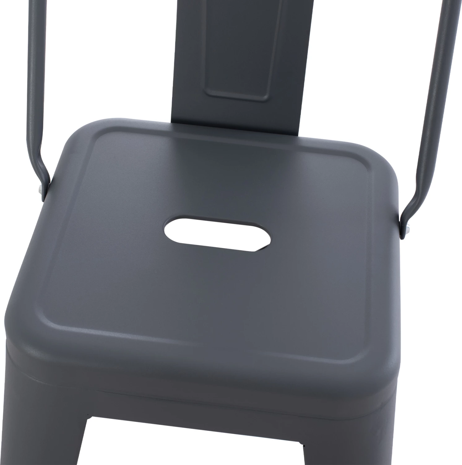 Srednje visok kovinski stol Melita v sivi barvi FH8574.10 42x42x98 cm