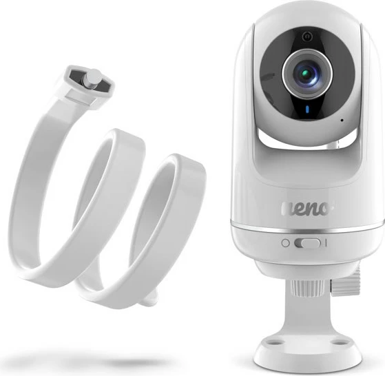 Monitor za dojenčke z vrtljivo kamero, 5" zaslon, bel Neno VISTA