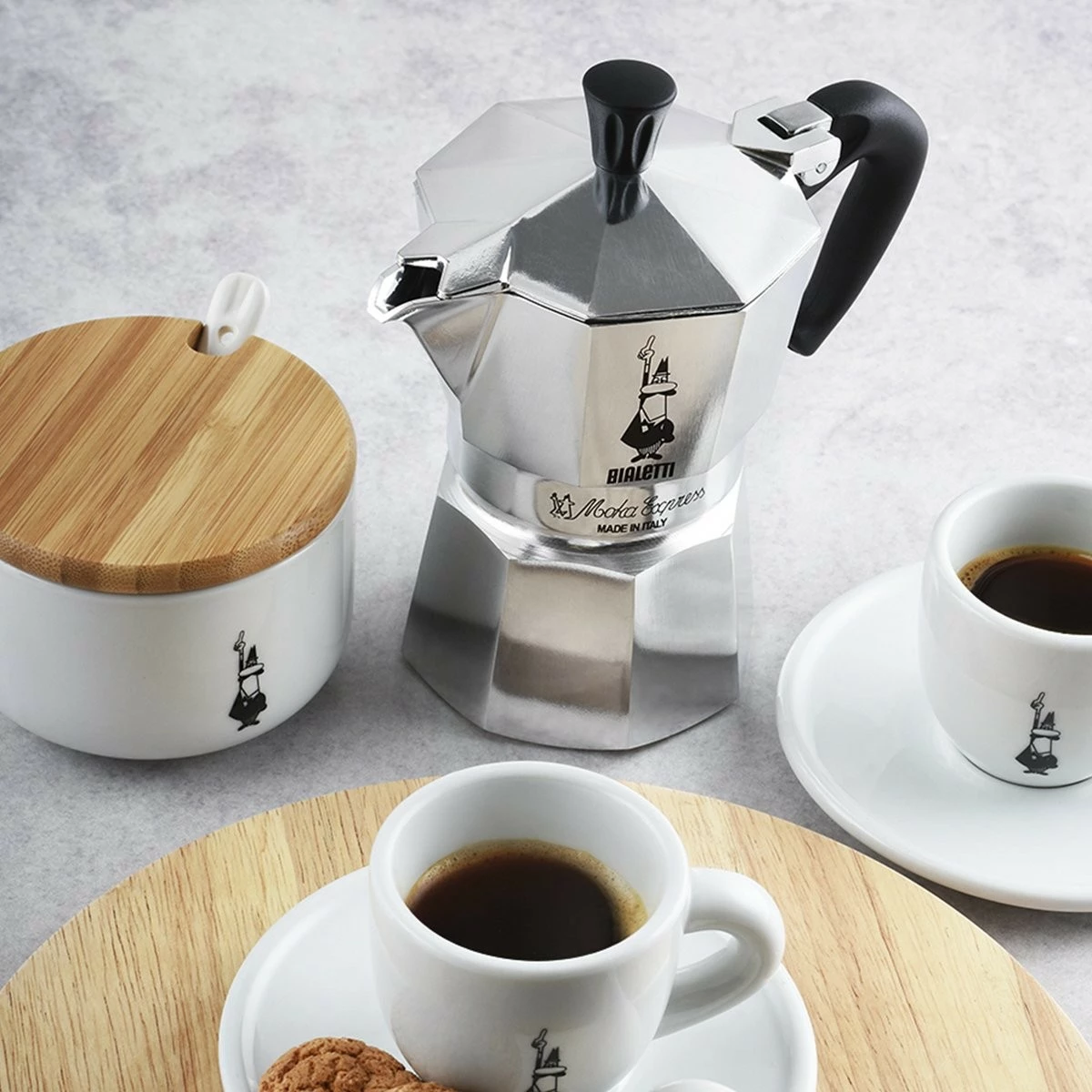 Moka za kavo Bialetti Moka Express, 3 skodelice, alumin, srebrna