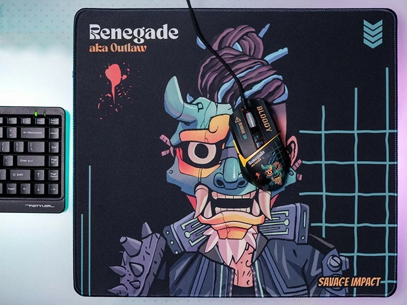 Podloga za miško A4-Tech Bloody BP45 RENEGADE, 450 x 400 x 5 mm, Midnight