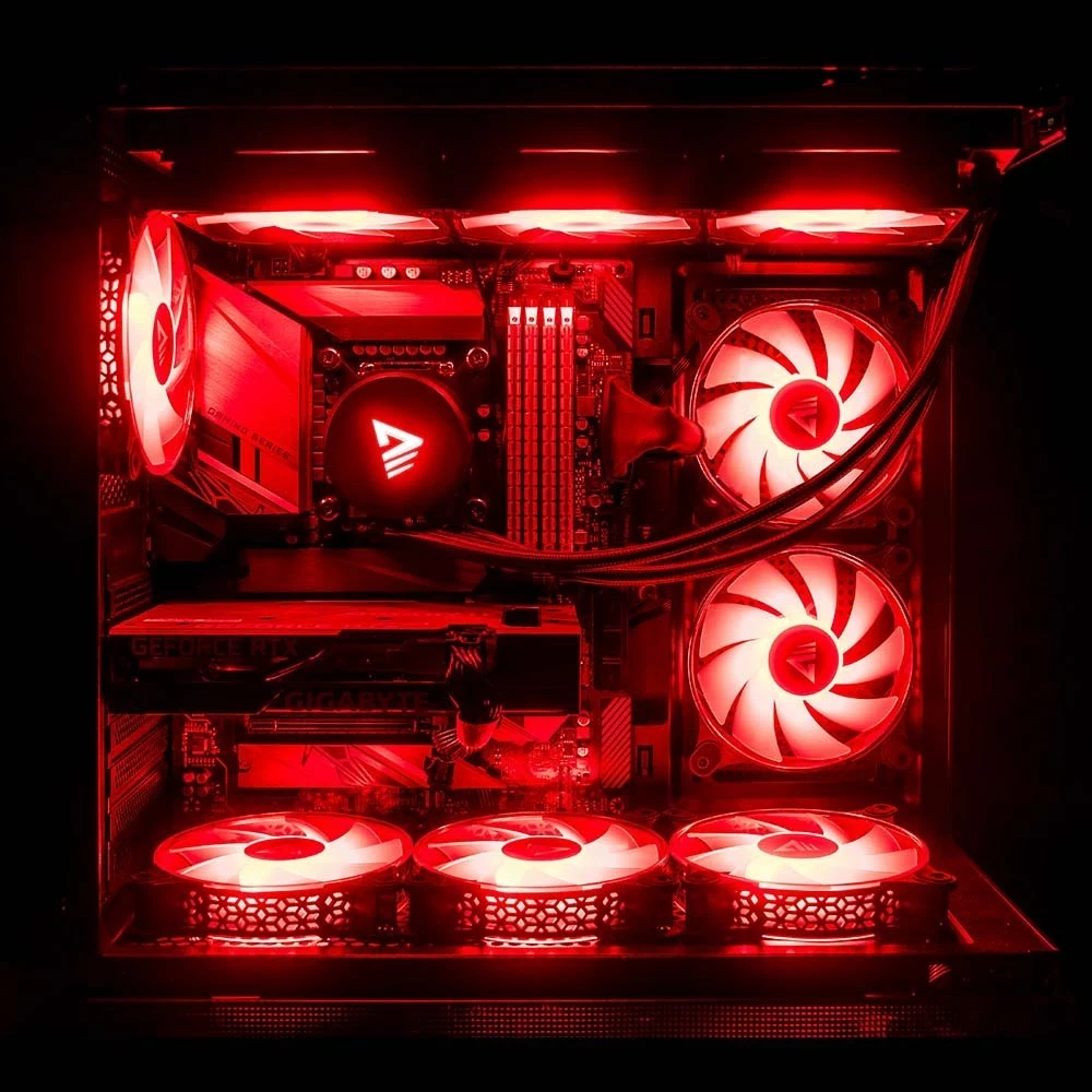 Hladilni sistem za procesor SAVIO VELOX 360 mm, All-in-one tekočinski hladilnik, aluminij, RGB, črn