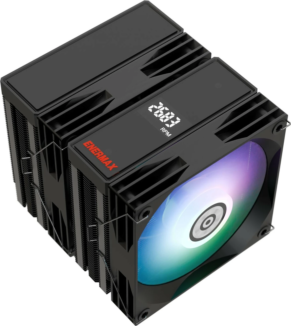 Hladilnik procesorja z ARGB osvetlitvijo Enermax ETS-T60D, 6 cevi, 12 cm, črn