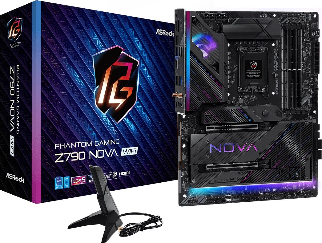 Plošča ASRock Z790 Nova WiFi, Intel, LGA 1700, DDR5, 192 GB