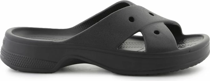 Sandali z izrazitvi trakovi, Crocs, ženski, črni