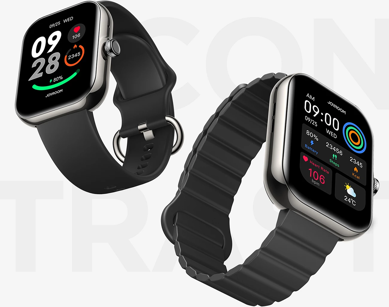 Pametna ura Joyroom Fit-Life JR-FT5 Plus, 1,96-palčni, Bluetooth 5.4, 300 mAh, črn