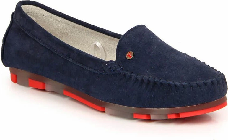 Superge iz usnja suede Filippo za ženske, temno modre