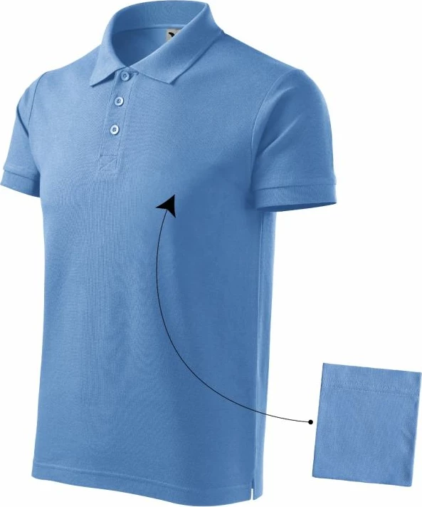 Polo majica Malfini za moške, modra