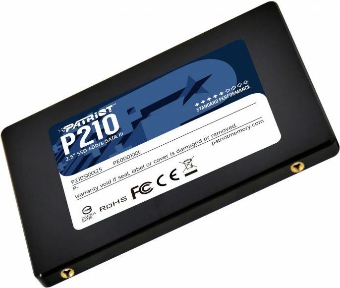 SSD Patriot P210, 256 GB, 2,5", SATA III, črn